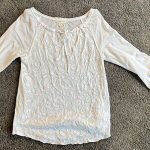 Coldwater Creek white blouse, size 8